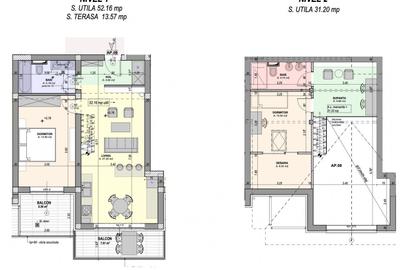 Penthouse 3 cam - la cheie, intabulat, bucatarie mobilata - direct dez - 11