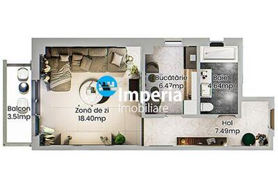 Apartament Nou cu o camera,proiect exclusivist - 6