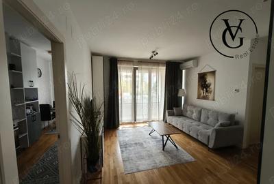 Apartament cu 2 camere semidecomandat, mobilat în Herăstrău
