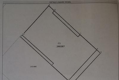 Panduri - zona M2 , deschidere  23m, format din 2 loturi - 4
