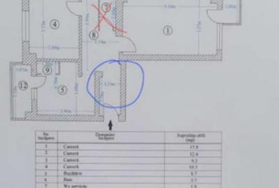 Apartament cu 4 camere decomandat, mobilat în Alexandru Obregia