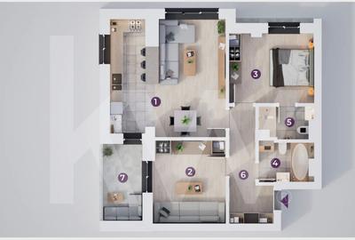 Apartament 3  camere - 4