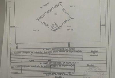 Teren Construcții intravilan de 464 mp, în Corbeanca