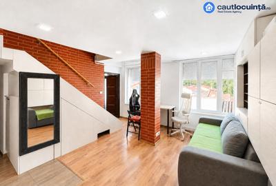 Apartament cu 3 camere semidecomandat, mobilat în Apărătorii Patriei