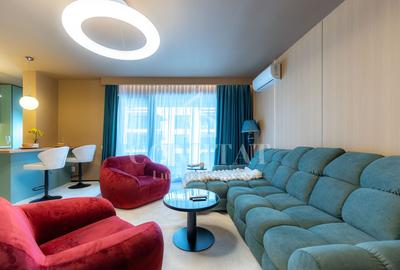 Apartament cu 2 camere semidecomandat, mobilat în Între Lacuri