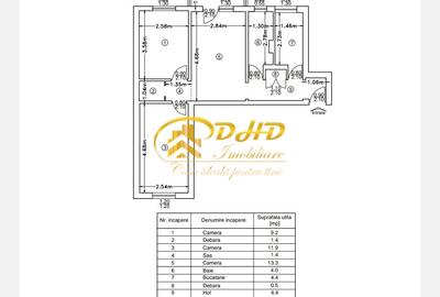 Apartament cu 3 camere semidecomandat în Alexandru cel Bun