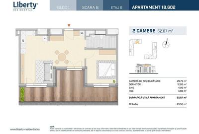 Apartament cu 2 camere semidecomandat în Semicentral