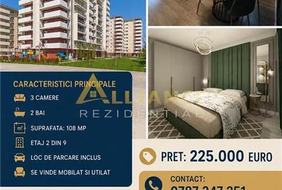 APARTAMENT 3 CAMERE | GRAND KRISTAL | 108 MP | PARCARE INCLUSA - 1