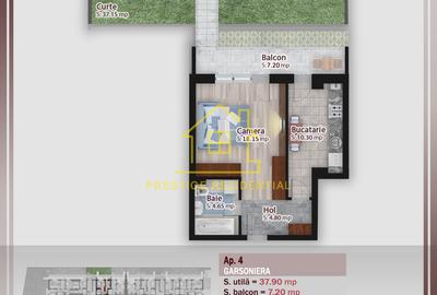 Garsoniera  – Terasa mare – Titan-Pallady – Metrou – Decom – 45,1 mp – CT - 2