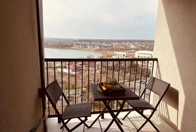 Apartament mobilat cu vedere lac Sisesti Metrou Straulesti 4' - 7