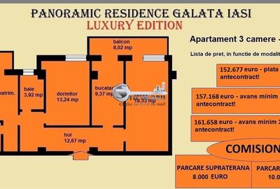 Apartament 3 camere de vanzare in Iasi, Galata, 89,81 mp, bloc nou - 2