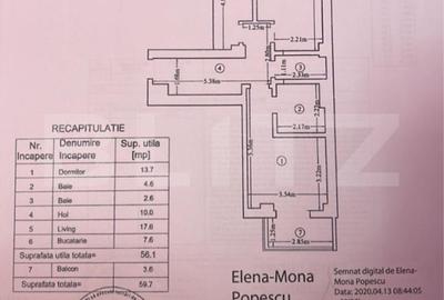 Apartament 2 camere, 59 mp, River's Towers - 5