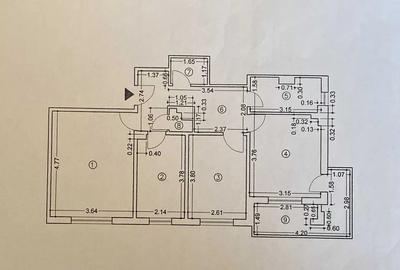 Ap 3 camere decomandat-71mp-etaj intermediar-Carrefour Felicia - 11