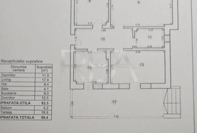 3 camere Sălăjan decomandat, centrală, an 2025, 86 mp - 9