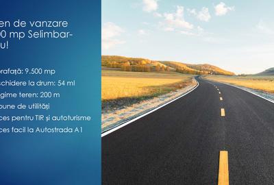 Teren  de vanzare 9500 mp Zona Mercedes -Ford -Selimbar Sibiu! - 1