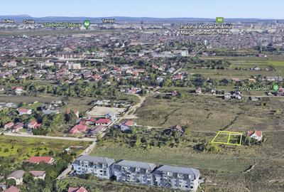 Teren intravilan, 610 mp, front 23 m, utilitati | Str. Teius - Rahova - 5