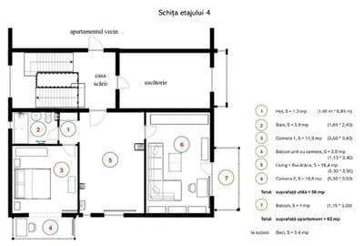 PF proprietar - vând ap.cu 2 dormitoare, Titulescu - 1