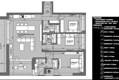 Apartament spatios inchiriere – Centru Brașov, vedere directă spre Tâmpa - 19