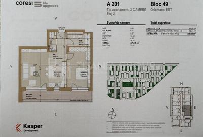 Apartament 2 camere Kasper Coresi Ideal |nvestiție, Predare decembrie 2026 - 1