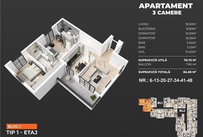 Sky Garden | 3 Camere | Langa metrou | Popesti - 4