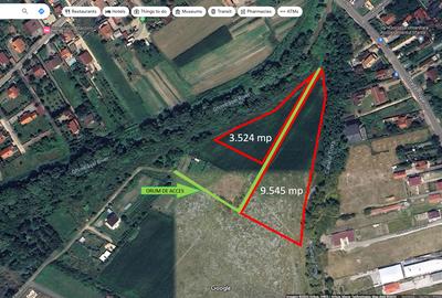 TEREN INTRAVILAN STUPINI-LANGA CASE - SUPRAFATA GENEROASA (3524 mp + 9.545 mp)