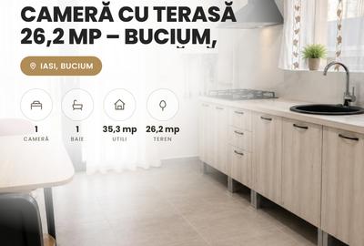 Garsonieră semidecomandată, mobilată în Bucium