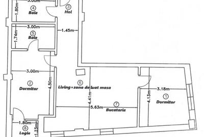 Apartament 3 camere, 70 mp, etaj intermediar, zona Corneliu Coposu - 7