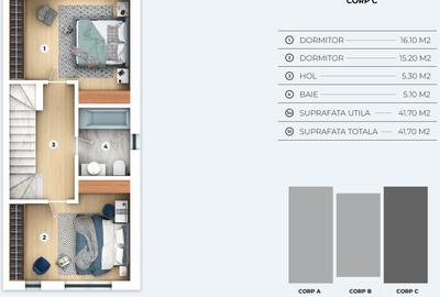 Complex de vile tip duplex si triplex  OTOPENI - PRETURI ATRACTIVE - 16