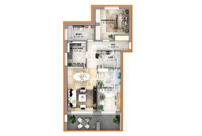 Apartament 3 camere decomandat- la cheie, aer conditionat - 13