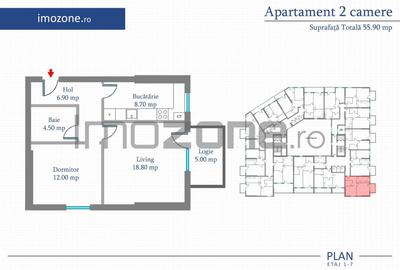 Militari-Metrou Preciziei 2 Camere | 55.9 mp | Bloc Nou | Te muti imediat! - 3