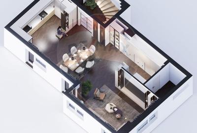 Apartament semifinisat, de Lux, zona semicentrală, 248mp SC, 154mp SU - 1