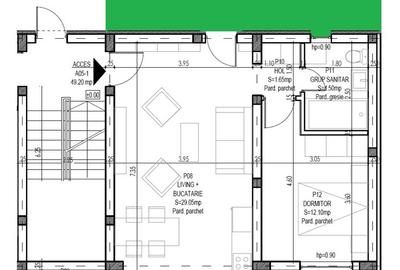 Apartament 2 camere + Terasa de 40mp - zona Rediu - 12