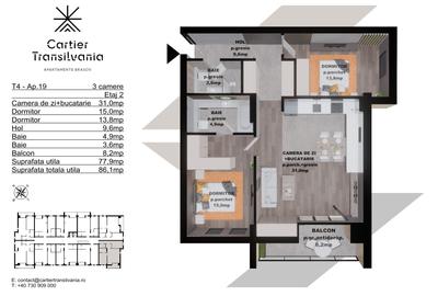 TRANSILVANIA RESIDENCE- CARTIER TRANSILVANIA, APARTAMENT 3 CAMERE - 15