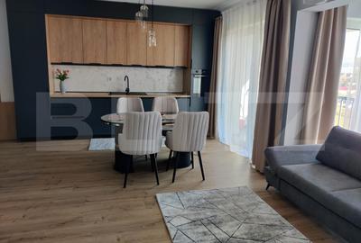 Apartament cu 2 camere semidecomandat, mobilat în Florești