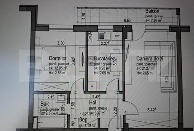 Apartament de vanzare, 2 camere decomandat, 56 mp, zona Tractorul - 6