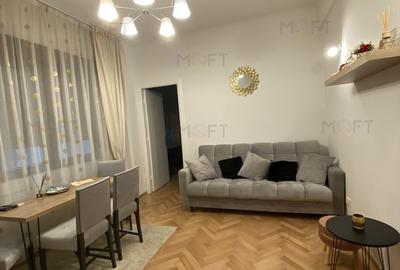 Apartament cu 2 camere semidecomandat, mobilat în Calea Victoriei