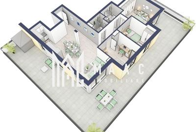 Penthouse 3 camere | Etaj 4 | Balcon 107.2 mp | Turnisor - 2