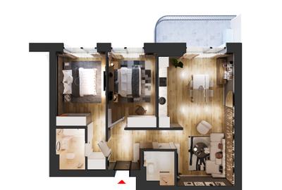 Apartament cu 3 camere | Tip 3B | HILS Sunrise | Pre-certificare GREEN Homes - 3