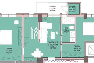 Apartament 2 camere  | Zona Doamna Stanca | Parcare - 2