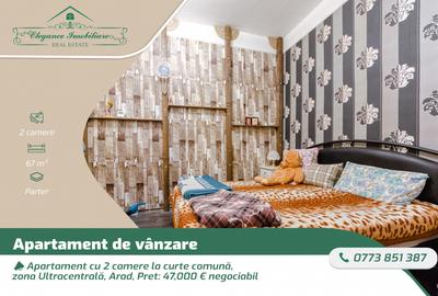 Apartament cu 2 camere nedecomandat, mobilat în Ultracentral