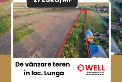 Teren agricol intravilan de 4590 mp, în Lunga
