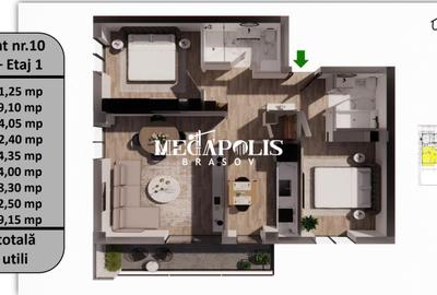 Apartament 3 Camere | 74 MP Utili | Tractorul | Bloc Finisat - 3