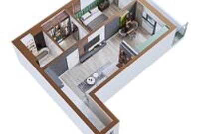 Copou - Apartament 2 camere, 65 mp, Etaj 7 - 10