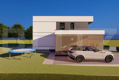 Casa moderna, la standard NZEB, 800 mp teren, Sopor - 2