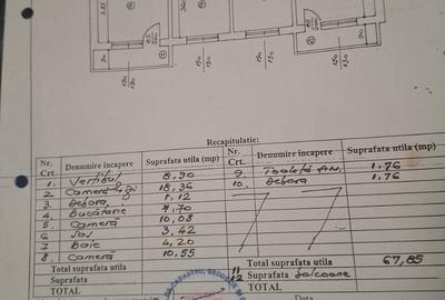 Lacul Tei – lângă Lidl, ap. 3 camere decomandat | 74 mp | 2 balcoane - 20