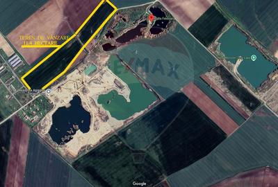 Teren de vânzare 113,931 mp, pretabil balastieră în Zimandu Nou - 3