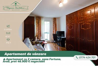Apartament cu 2 camere semidecomandat, mobilat în Fortuna