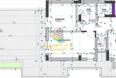 Pallady 3 camere 69 mp + terasa 179 mp  12 min. metrou Teclu - 2