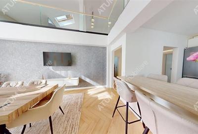 Penthouse 5 camere 3 bai parcare mobilat complet Turnisor Sibiu - 14