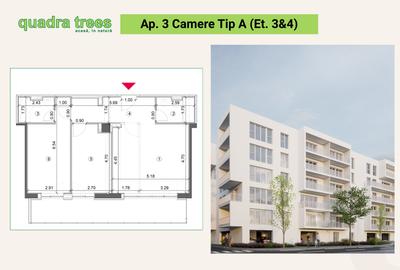 Apartament cu 3 camere decomandat în Drumul Taberei